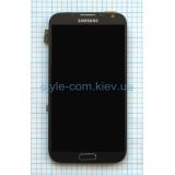 Дисплей (LCD) для Samsung N7100 з тачскріном та рамкою dark grey (TFT) China Original