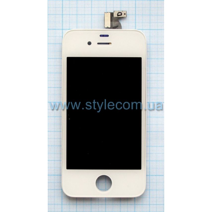 Дисплей (LCD) iPhone 4S + тачскрин white High Quality