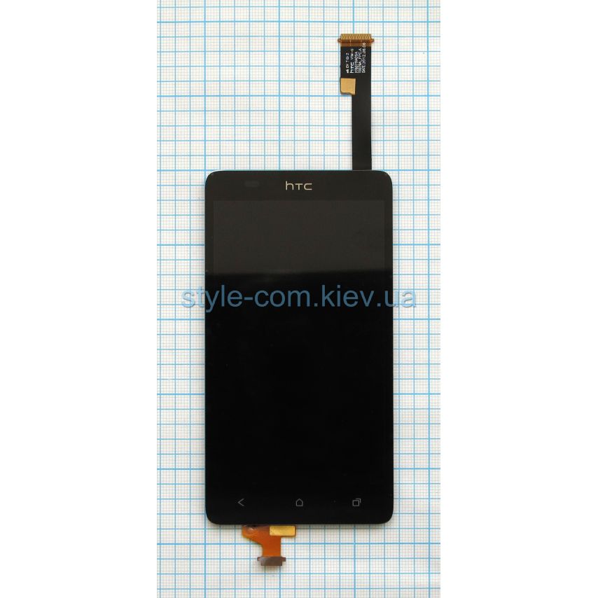 Дисплей (LCD) для HTC Desire 400 + тачскрин black High Quality