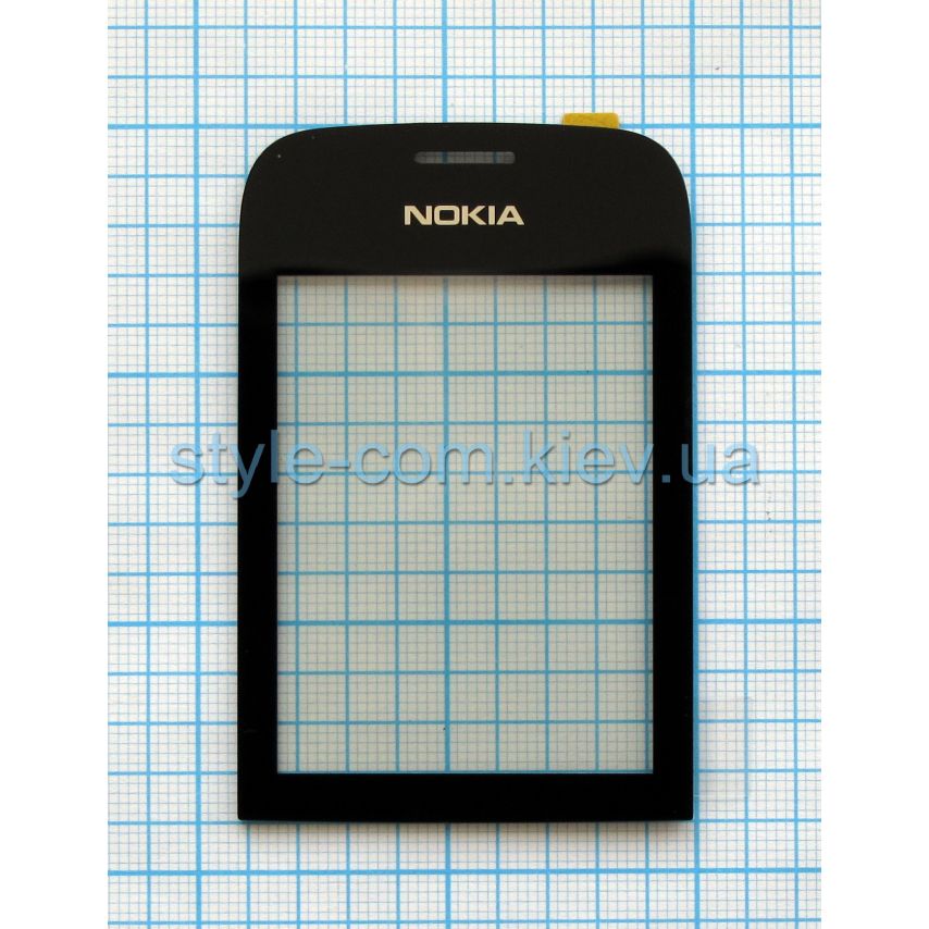 Тачскрин (сенсор) для Nokia Asha 202 black Original Quality