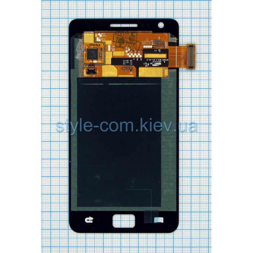 Дисплей (LCD) для Samsung i9100 з тачскріном black (TFT) China Original