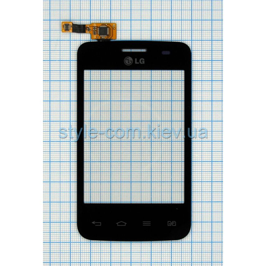 Тачскрин (сенсор) для LG Optimus L3-II Dual E435 black Original Quality