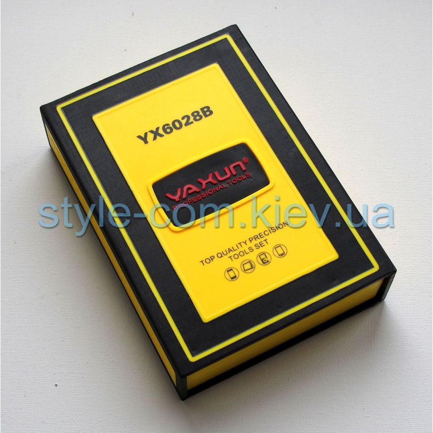 Набор отверток Yaxun YX-6028B (38 в 1: 28 насадок, пинцет, медиаторы, присоска, удлинители)