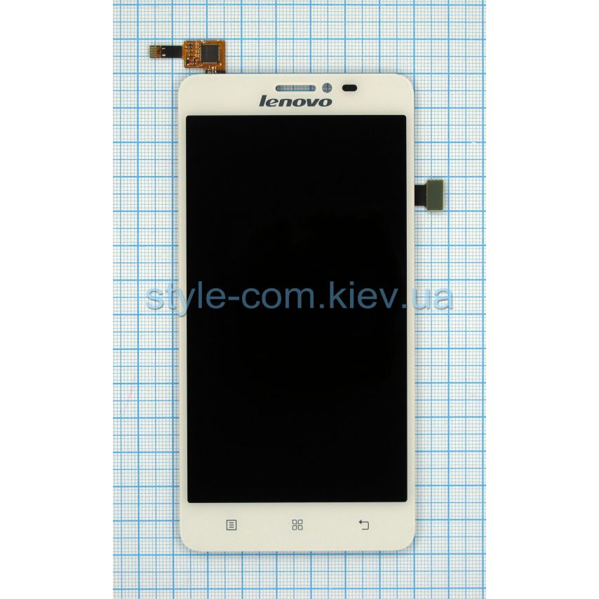 Дисплей (LCD) Lenovo S850 (rev.6.3) + тачскрин white Original Quality