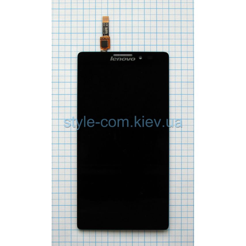 Дисплей (LCD) для Lenovo K910 з тачскріном black Original Quality