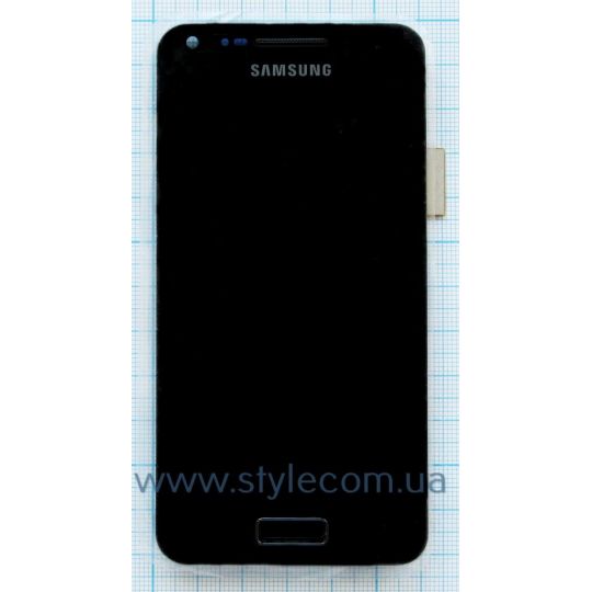 Дисплей (LCD) для Samsung i9070 з тачскріном та рамкою black (TFT) China Original