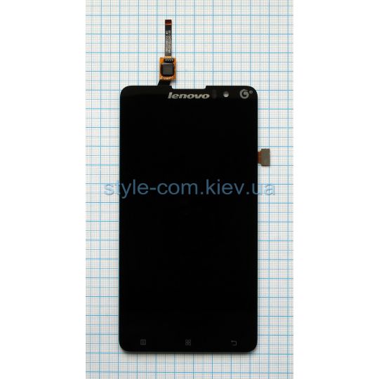 Дисплей (LCD) для Lenovo S898T с тачскрином black Original Quality