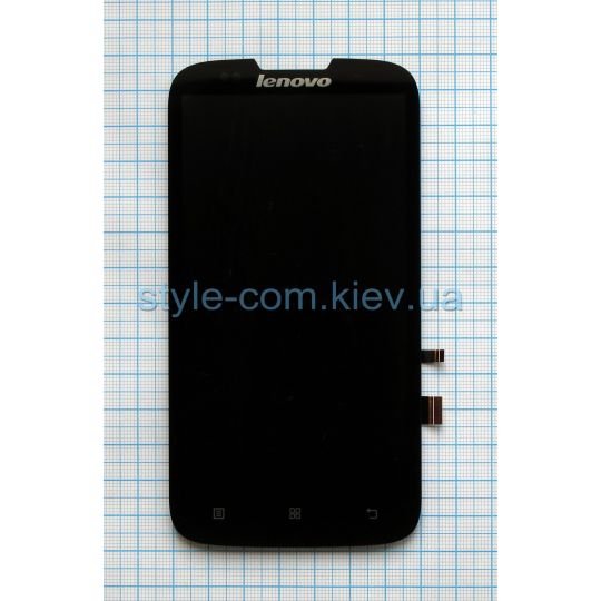 Дисплей (LCD) для Lenovo A560 с тачскрином black Original Quality
