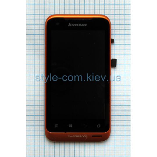 Дисплей (LCD) Lenovo A660 + тачскрин с рамкой black Original Quality - купить за {{product_price}} грн в Киеве, Украине