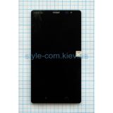 Дисплей (LCD) для Nokia X2 Dual Sim с тачскрином black Original Quality