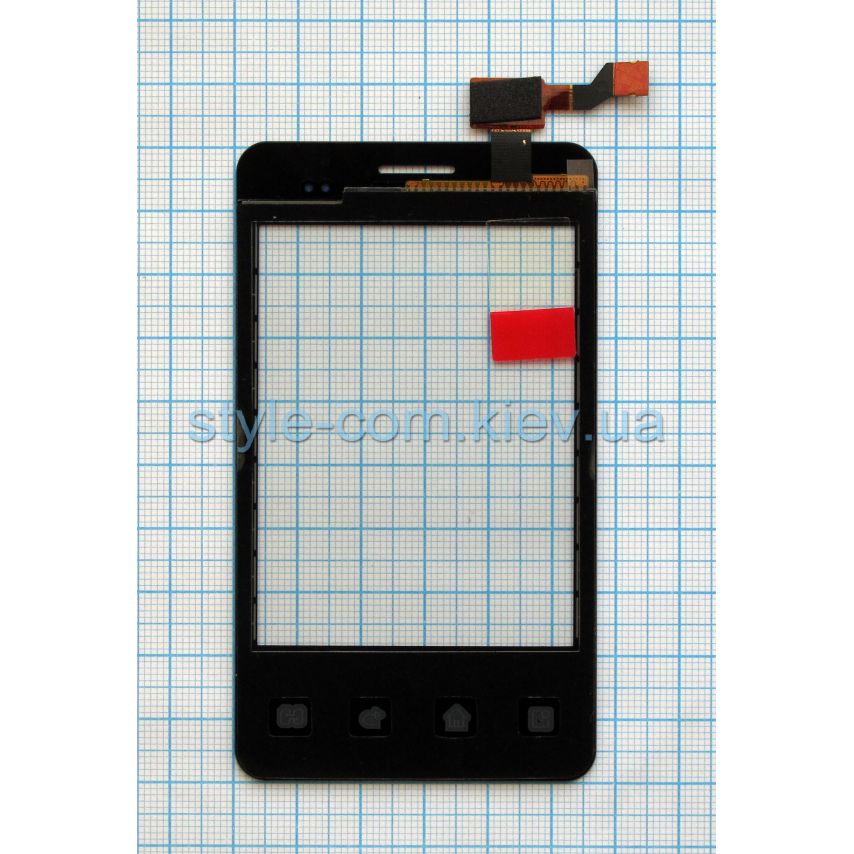 Тачскрин (сенсор) для LG Optimus L3 Dual E405 black High Quality