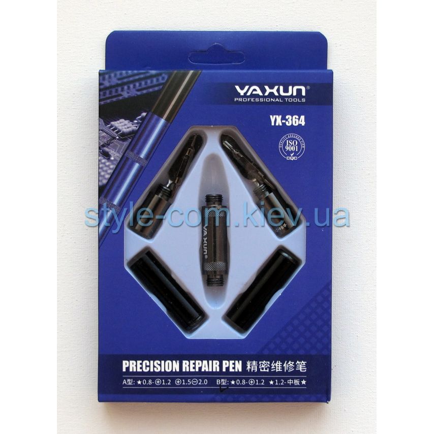 Набор отверток Yaxun YX-364 (4 насадки, 2 лопатки)